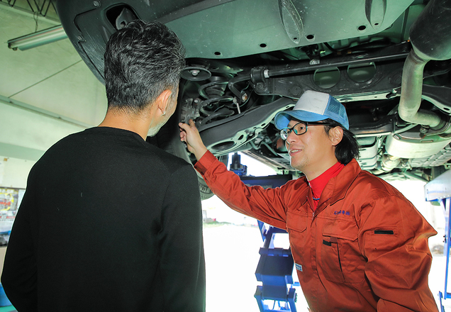 お客様に納得の立会い車検